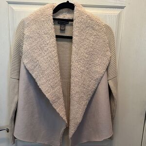 Chelsea & Theodore Jacket (Faux Suede, Faux Fur and Sweater Knit) Size Small